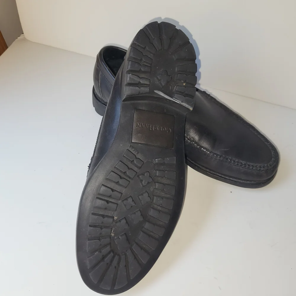 Cole Haan Men's Black Leather Loafers 10M